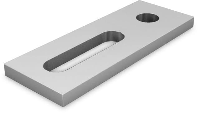 K2 Adapter plate M10 Aluminium 40x90