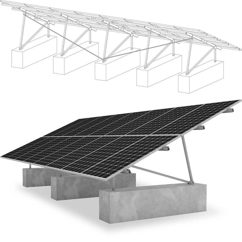 K2 P-Rack GMS-Kit 15/20/25° 1.3kN/m²