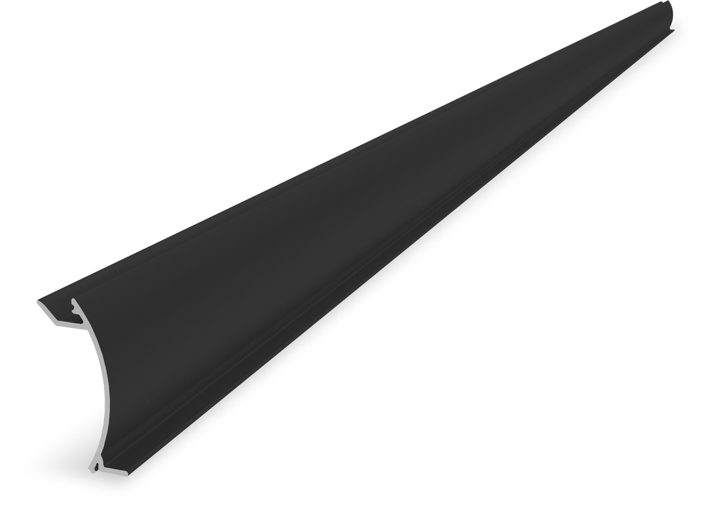 K2 InsertionRail 2.0 Cover 40; 2.85 m Black