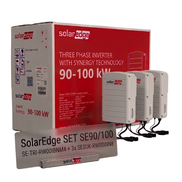 [212009] SolarEdge SET SE90/100 SE-TRI-RW00IBNM4 + 3x SESUK-RWR0INNN8